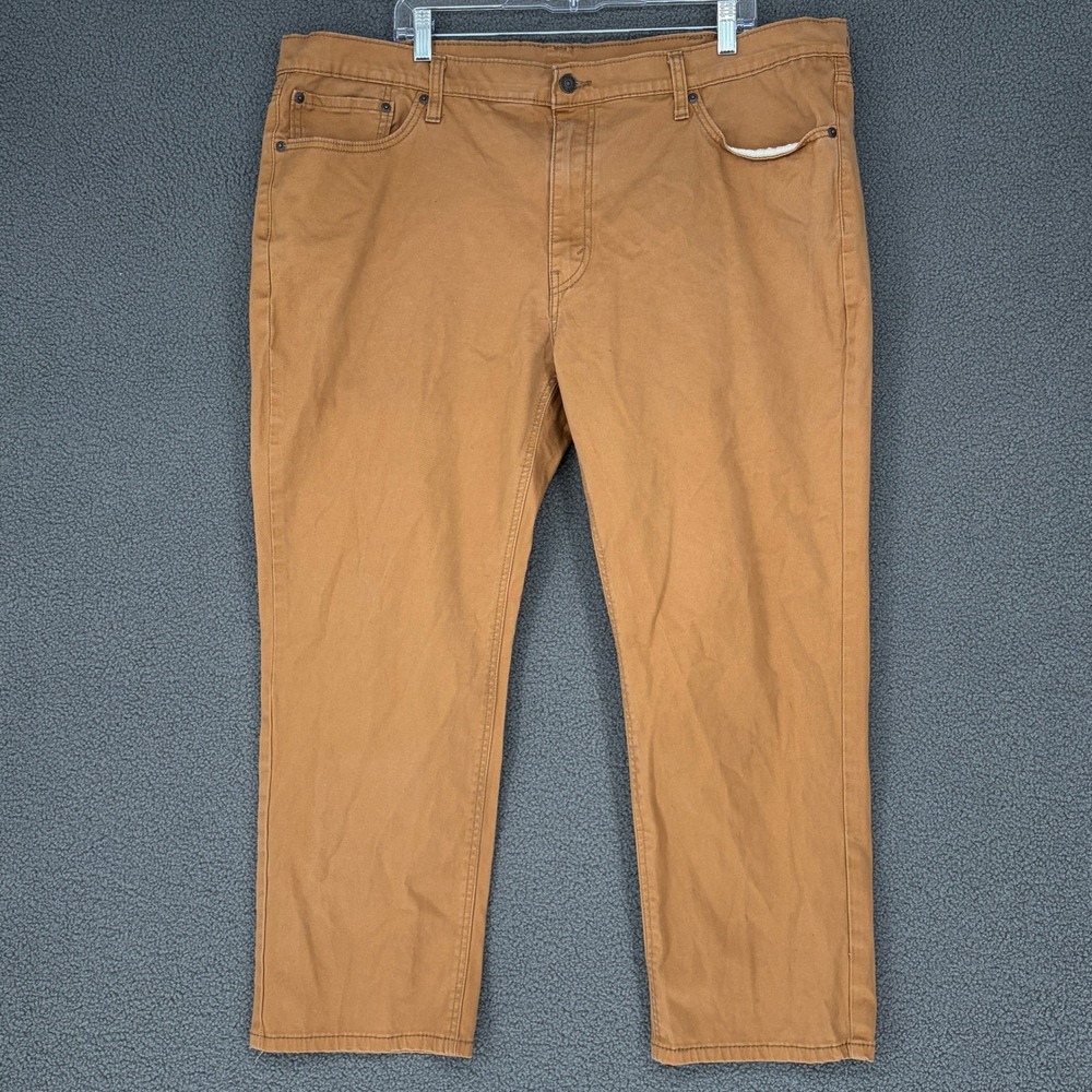 Levis 541 Athletic Taper Pants Mens 44x29 Brown Tobacco Stretch Cotton 5-Pocket